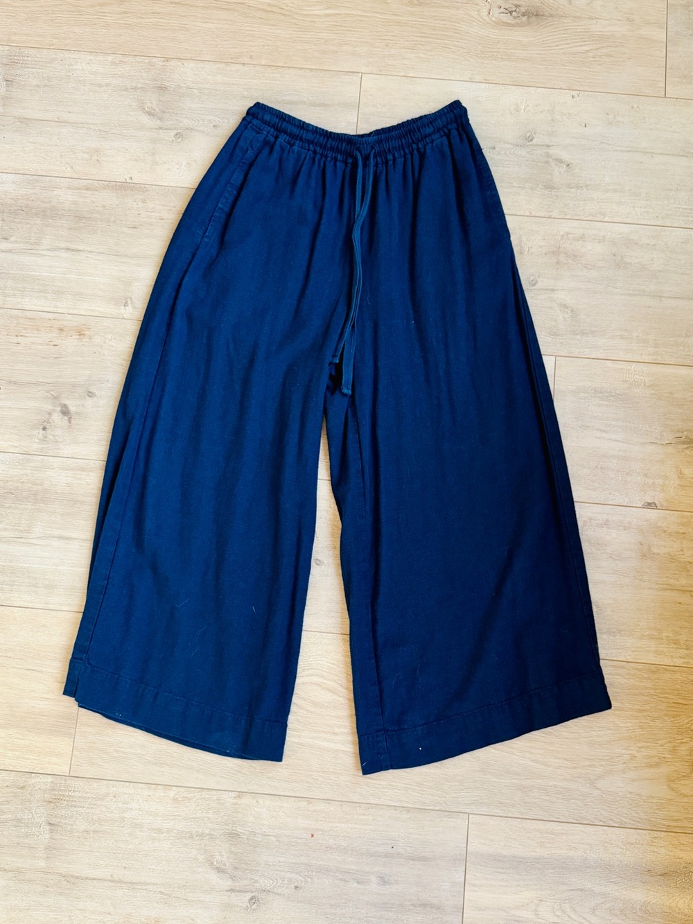 Max Studio Kids Navy Wide-Leg Pull-On Pants